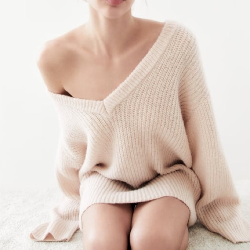 ZARA Beige Knit Sweater